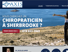 Tablet Screenshot of chirosherbrooke.net